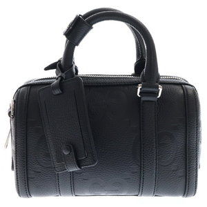 Gucci Jumbo GG Boston Bag Black Leather Duffle Shoulder Bag